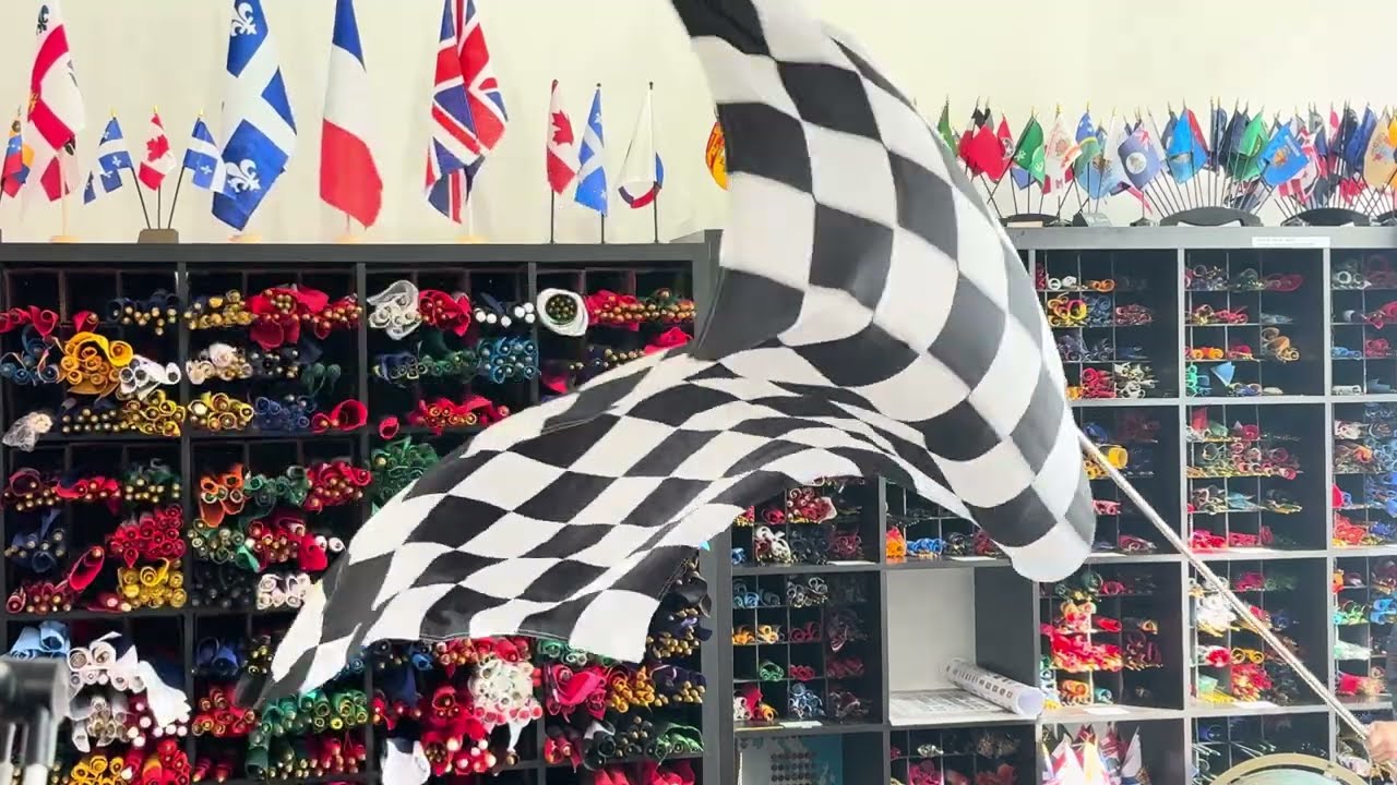 Drapeau à damier 36x60