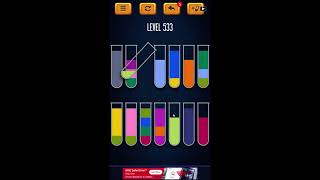 Water Sort Puzzle - Color Liquid Sorting Game Level 533 Solution