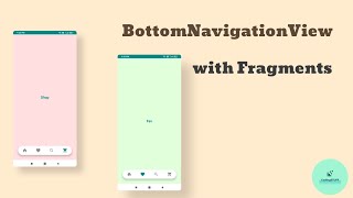 Bottom Navigation View Using Fragments  | Android Tutorial 2021 |