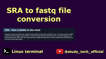 SRA to fastq file conversion || SRA toolkit || NCBI