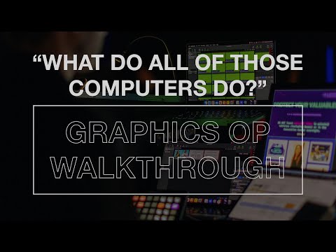 "What do all of those computers do?" | Graphics Operator Behind the Scenes at a Large Event