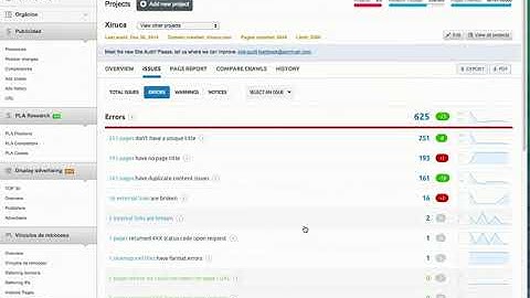 Semrush tutorial 5/5. How to detect and correct broken links