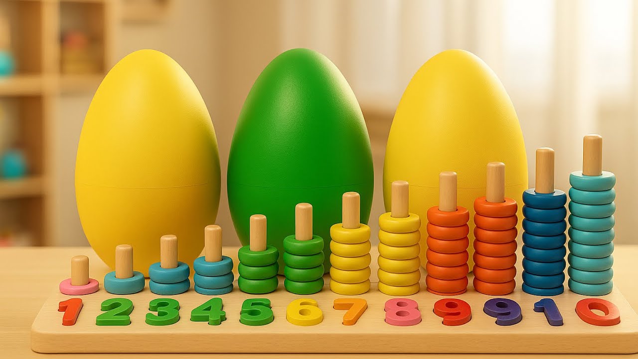 Помощник для Родителей: Учим Детей Цветам, Цифрам и Фигурам с Деревянным Сортером