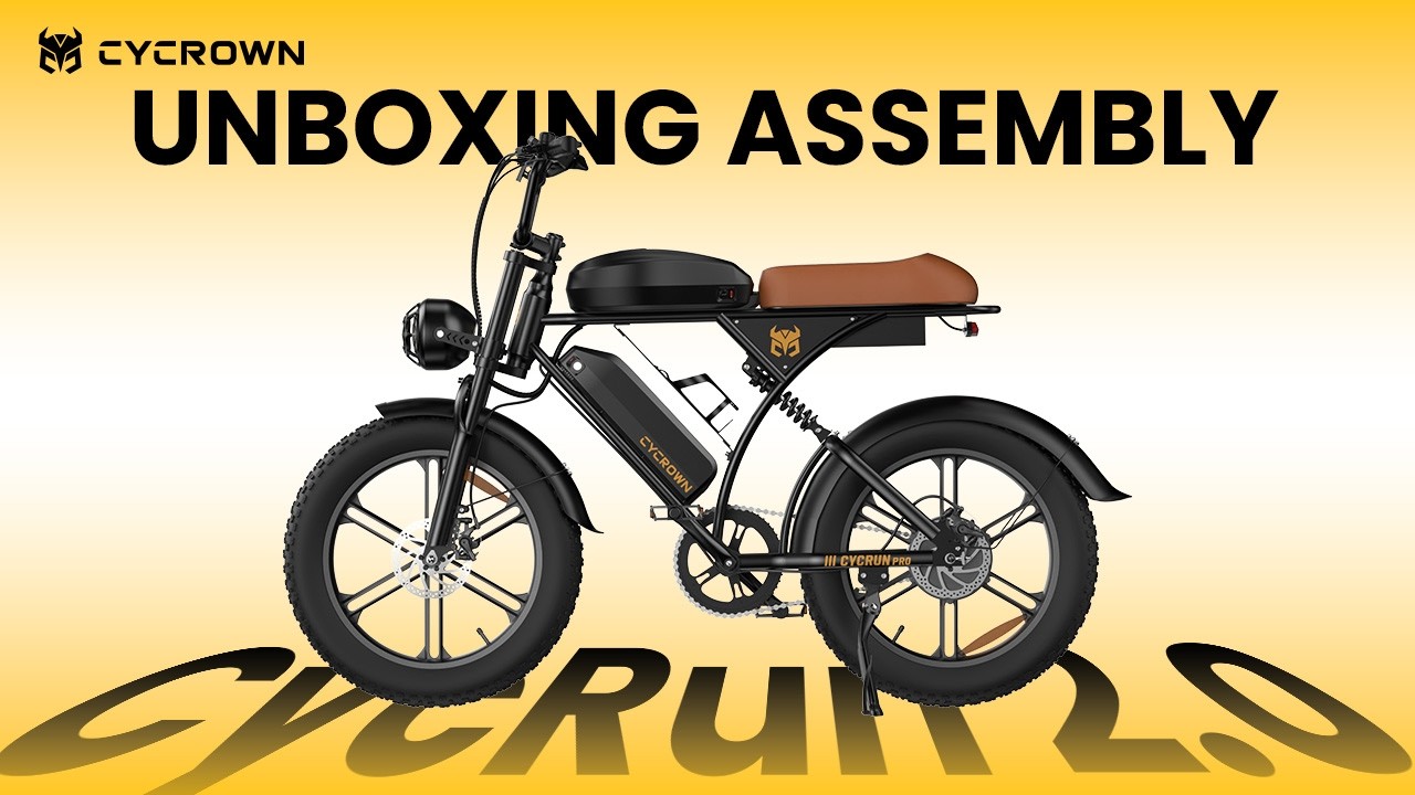 Watch CYCROWN demonstrate the CycRun 2.0 Vintage Moped Ebike on YouTube.