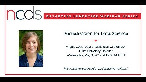 NCDS DataBytes Webinar Series: Visualization for Data Science