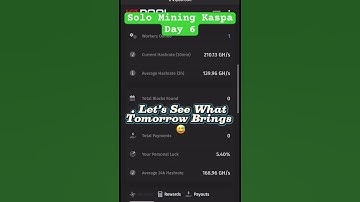 Solo Mining Kaspa on K1POOL | Day 6