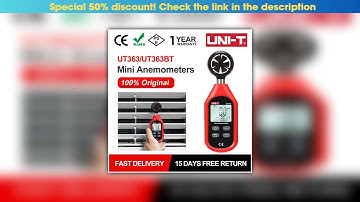 Unboxing UNI-T UT363 UT363BT Wind Speed Tester Digital Mini Anemometer Sensor LCD Backlight 0-30m/S