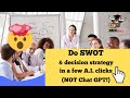 Swot analysis 95 faster hack do this for any project or decision strategy ai not chatgpt