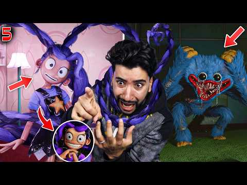 قابلت فتاة مجنونة شعرها طويل جدا في بوبي بلاي تايم 5 😳🔥 | poppy playtime chapter 5
