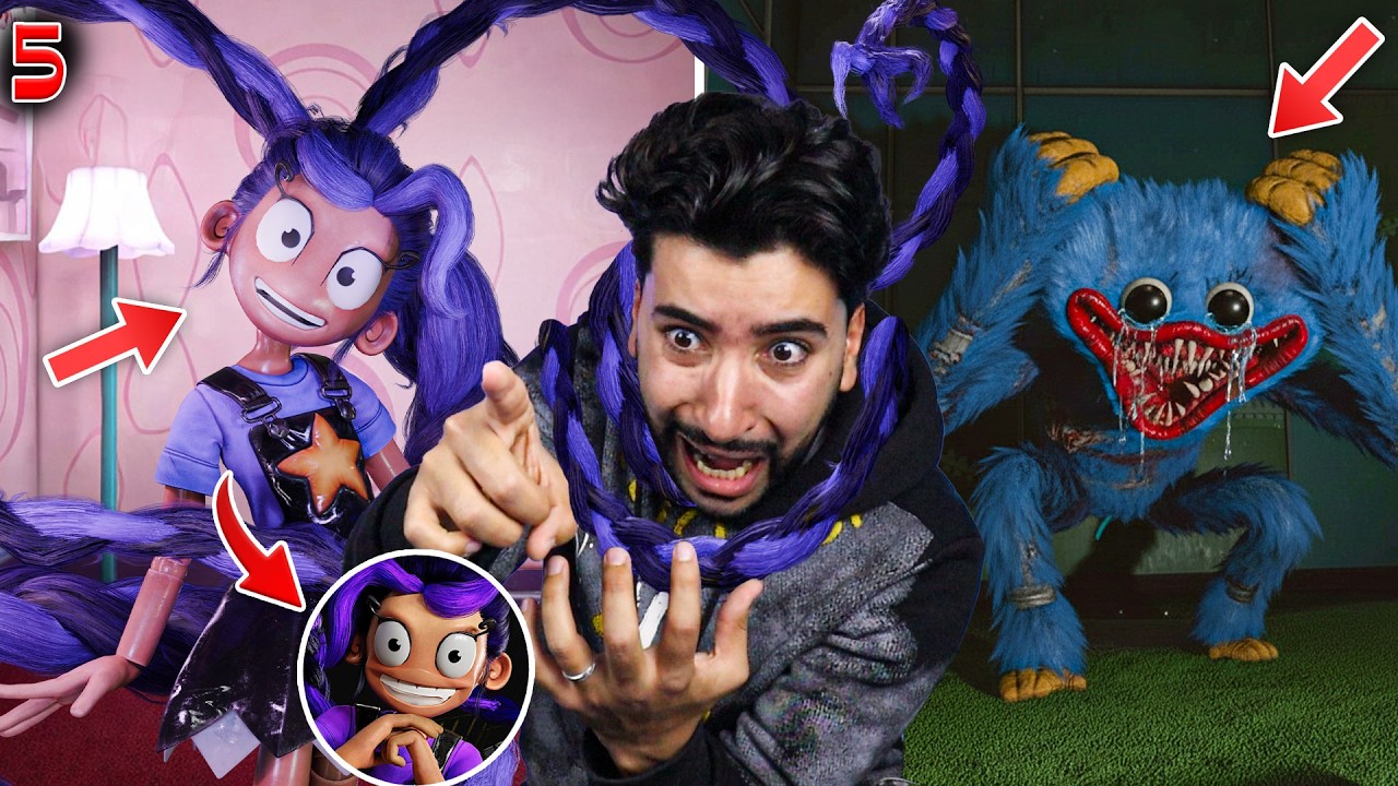 قابلت فتاة مجنونة شعرها طويل جدا في بوبي بلاي تايم 5 😳🔥 | poppy playtime chapter 5