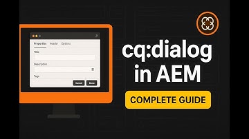 Creation of cq:dialog A Step-by-Step Guide