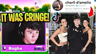 BUGHA *CRINGE* STORY MEETING TIK TOK GIRL CHARLI D'AMELIO! CLIX CAUGHT LYING! (Fortnite) News