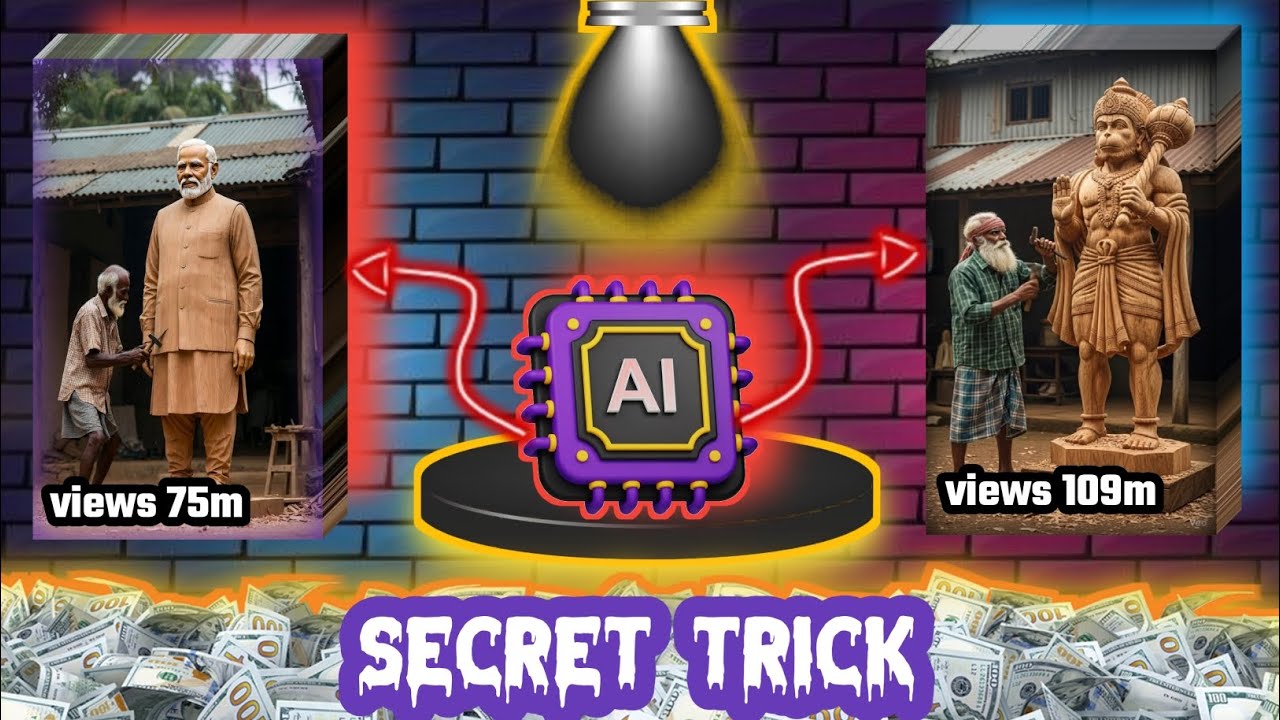 How To Make Wooden Statue Videos Like Hyper Reels | lakdi bali statue video kaise banaye | new ai