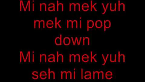 Vybz Kartel ft Shebba - Gaza Man Mi Name/Mi Nah with Lyrics  (Teasa Riddim)