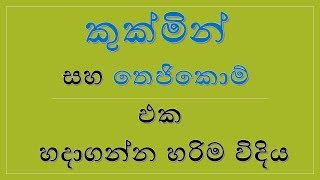 කුක්මින් සහ තෙජිකොම් එක හදාගන්න හරිම විදිය