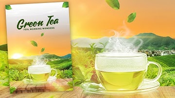 Gimp Tutorial : Green Tea Poster Design