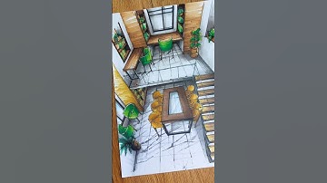 Marker interior sketch, Marker Rendering, #interiordesign #interiorsketch #architecturedrawing #art