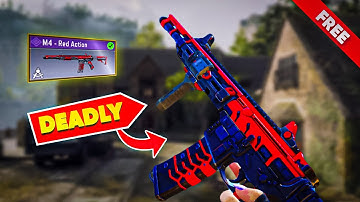 New Free M4 Red Action Just Got Deadly in S10 Cod mobile | *NEW* FREE M4 - RED ACTION in COD MOBILE