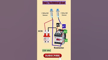 Contactor connection with AC sensor #electrical #electrician #construction #electricianlife #shorts