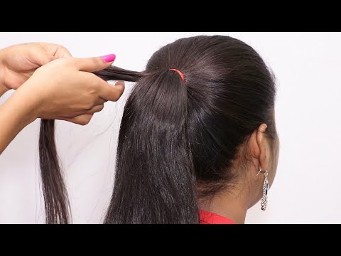 party-wear-hairstyle-for-medium-hair-//-easy-part-hairstyle-for-girls-//-bun-hairstyles