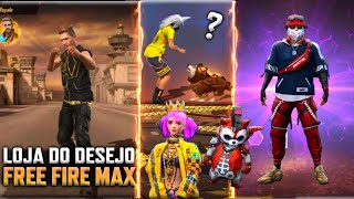 PACOTE HYPADO DE VOLTA ESSE MÊS? NOVA LOJA DO DESEJO, EMOTE DO CACHORRO NOVO PET E FREE FIRE MAX
