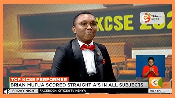 Top KCSE Performer | Brian Mutua scored straight A
