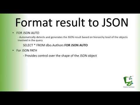 Relational Query result to JSON