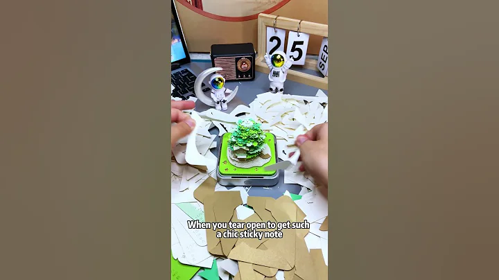 Factory Sale Directly Paper Laser Cut 3D Art Notes Cube Memo Pad#memopad #paperart #papercraft