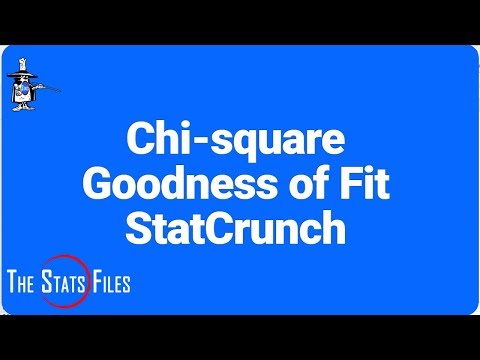 Video: StatCrunch-da Chi Meydanı üçün test statistikasını necə tapa bilərsiniz?