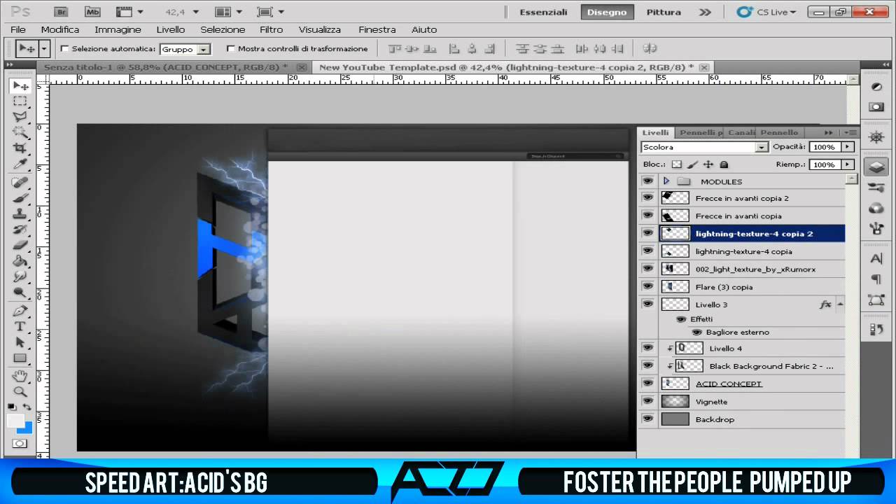 Speed Art| Acid's Bg & New Logo | FedeGFX