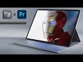 Iron Man | Adobe Fresco illustration on Surface Laptop Studio