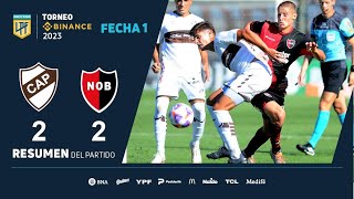 #TorneoBinance | Fecha 1 | resumen de Platense - Newell’s