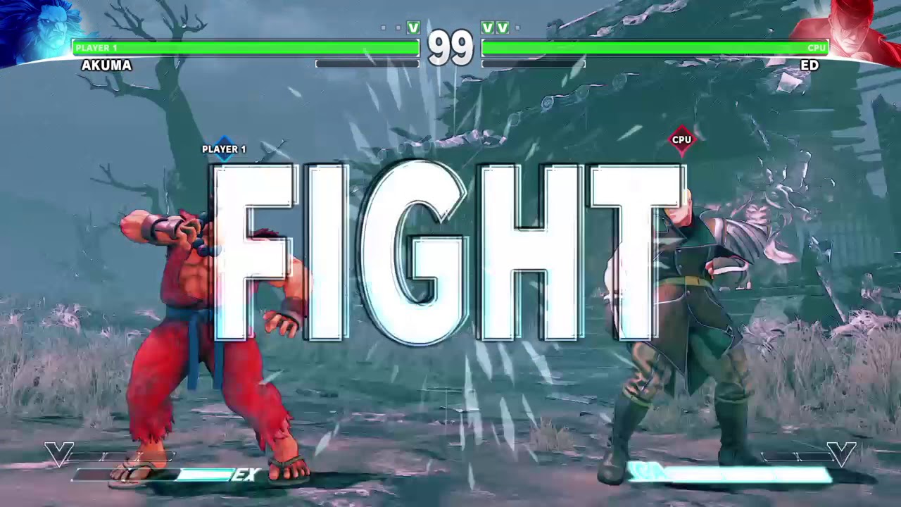 STREET FIGHTER V Akuma vs ED
