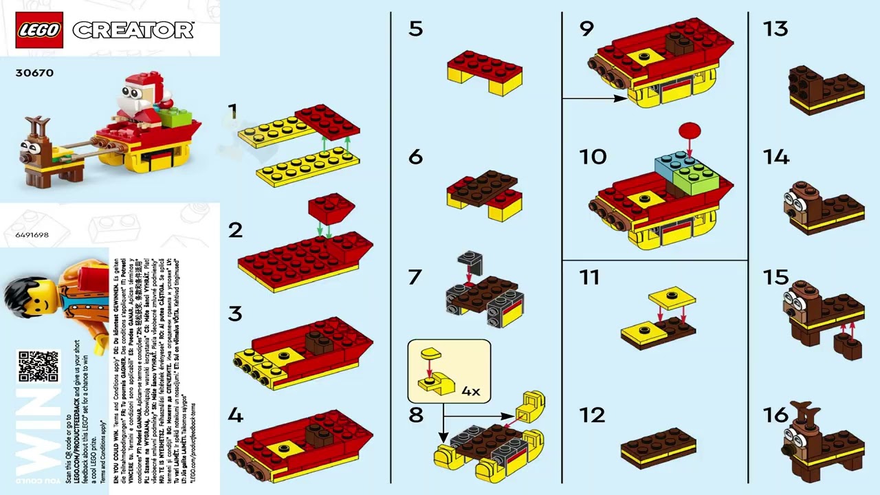 Creator - Santa's Sleigh Ride - Seasonal LEGO instructions