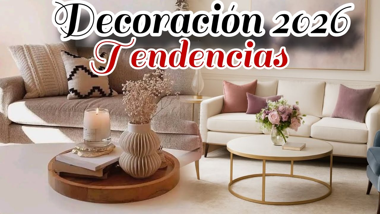 DECORACIÓN MODERNA 2026: Ideas de Decoración Para Sala que Veremos en Tendencia 2026🏠