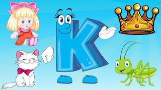 Алфавит. Буква К. Азбука для детей. Учим букву К. Развивающий мультик для детей.