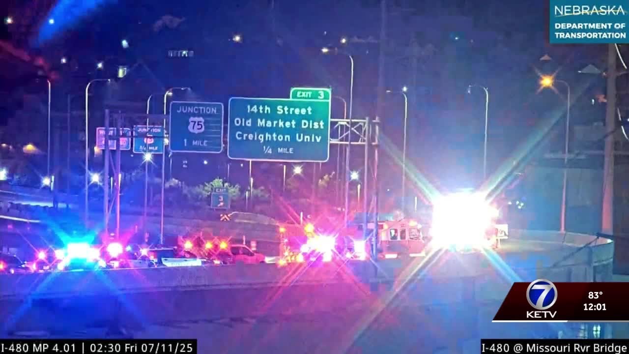 Judge sets bond for man accused in fiery crash on Interstate 480 - YouTube
