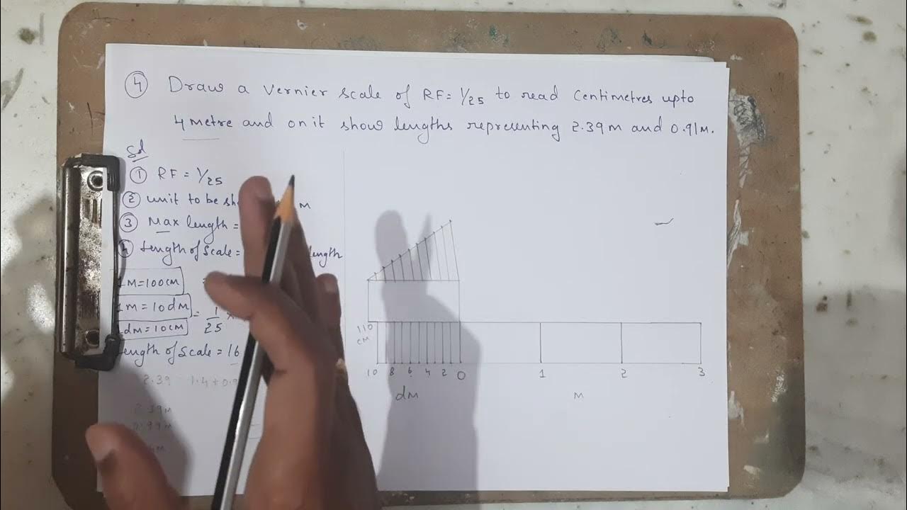 Scales / Problem4 on Vernier Scale / Engineering Drawing YouTube