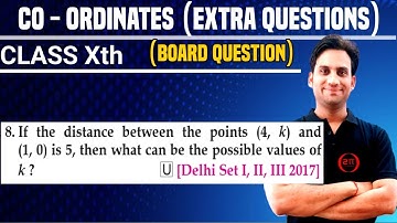 If the distance between the points (4,k) and (1,0) is 5, then what can be the possible values of k?
