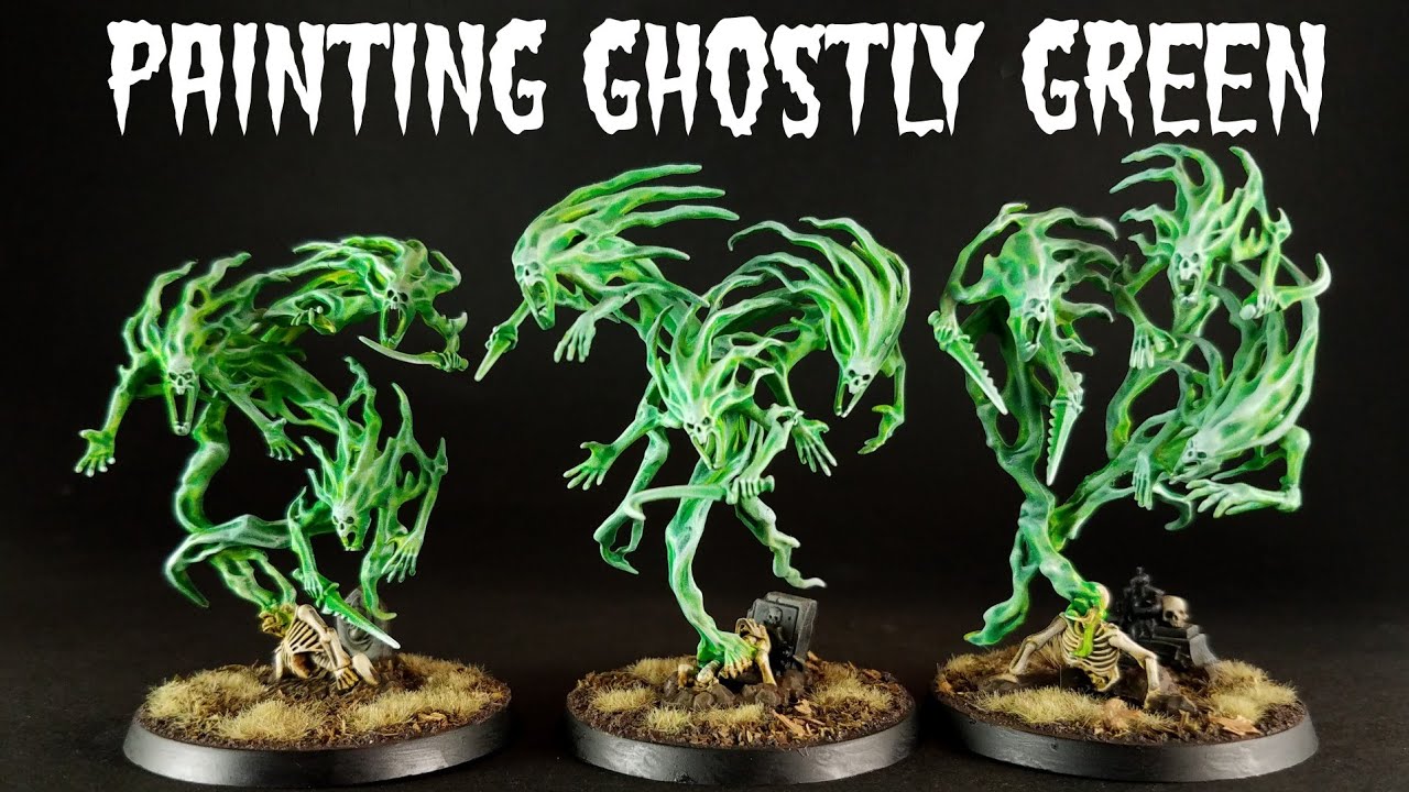 Painting Miniatures Ghostly Green YouTube