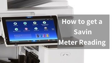 How to Get a Meter Reading for a Ricoh/Savin Copier