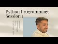 Python 1st session