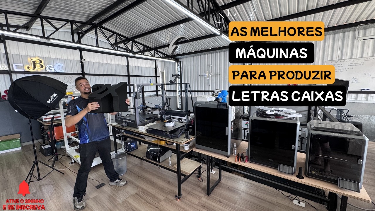 QUAL A MELHOR IMPRESSORA 3D PARA LETRAS CAIXAS??