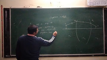 System matrix  matrix method in paraxial optics