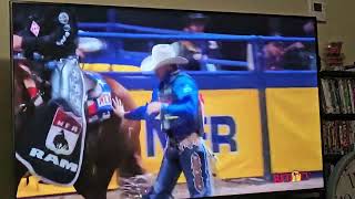 2023 NFR National Finals Rodeo Round 2 Saddle Bronc The Wright Brothers