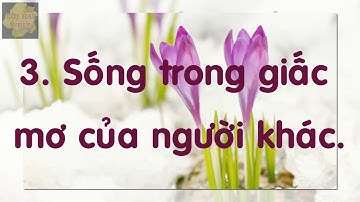 Những lựa chọn sẽ khiến bạn hối tiếc trong 10 năm nữa ....... video 634