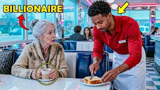A Kind Waiter Helped a Poor Old Woman Every Morning, Not Knowing She Was Actually a Billionaire