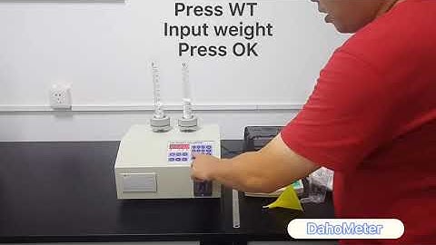 Demo video of DahoMeter tap density meter,tapped density tester