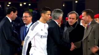 L'impétueux Ronaldo refuse de serrer la main du Président de l'UEFA  [HD]