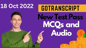 GoTranscript New MCQs and Audio Test Solved|| 18 October 2022 Hindi & Urdu